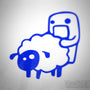 Domo Kun Sheep Funny Euro Decal Sticker V6