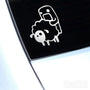 Domo Kun Sheep Funny Euro Decal Sticker V6