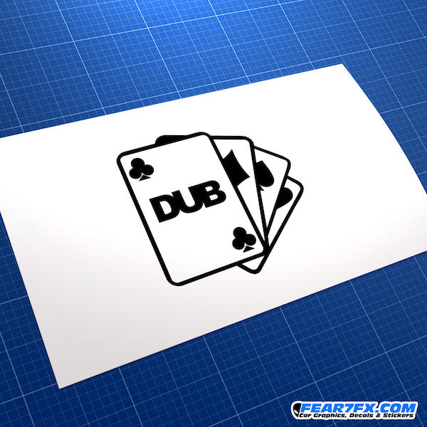 Dub Club Cards JDM Car Vinyl Decal Sticker