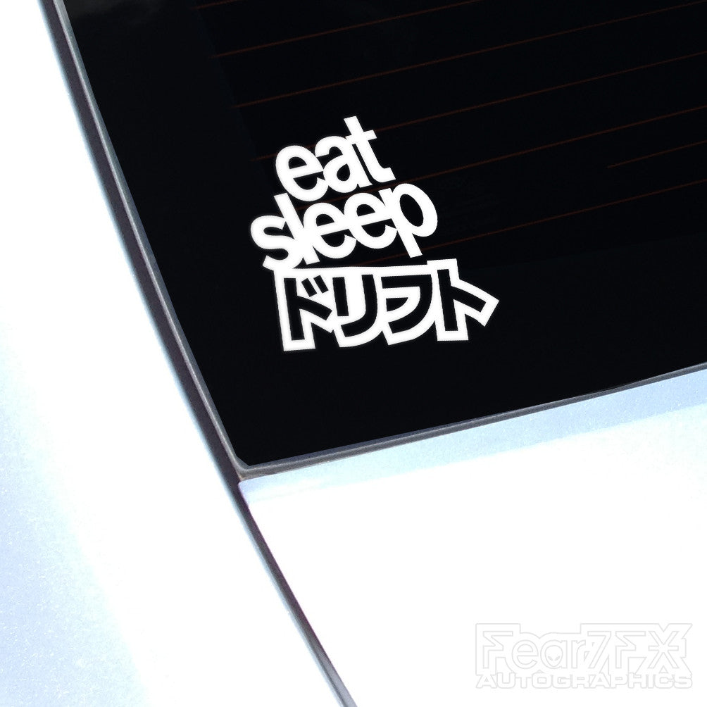 Eat Sleep Drift Japan JDM Euro Decal Sticker