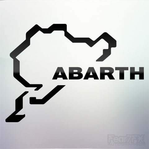 1x Fiat Abarth Nurburgring Vinyl Transfer Decal