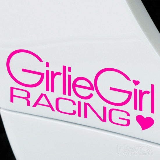 2x Girlie Girl Racing Performance Tuning Vinyl Decal