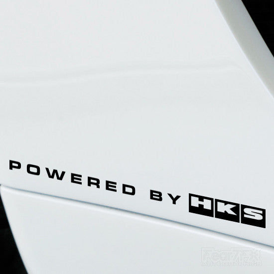 2x Powered By HKS Performance Tuning Vinyl Decal