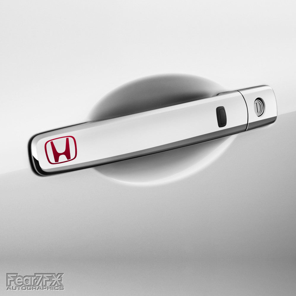 4x Honda V2 Door Handle Vinyl Decals