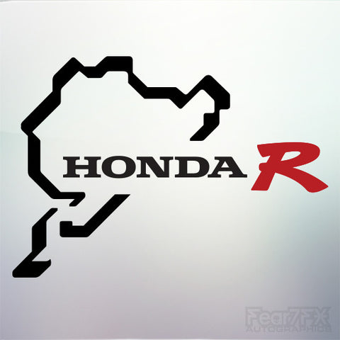 1x Honda R Nurburgring Vinyl Transfer Decal
