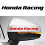2x Honda Racing Side Mirror Vinyl Transfer Decals