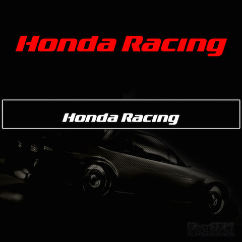Honda Racing Vinyl Windscreen SunStrip Any 2 Colours