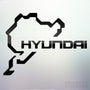 1x Hyundai Nurburgring Vinyl Transfer Decal