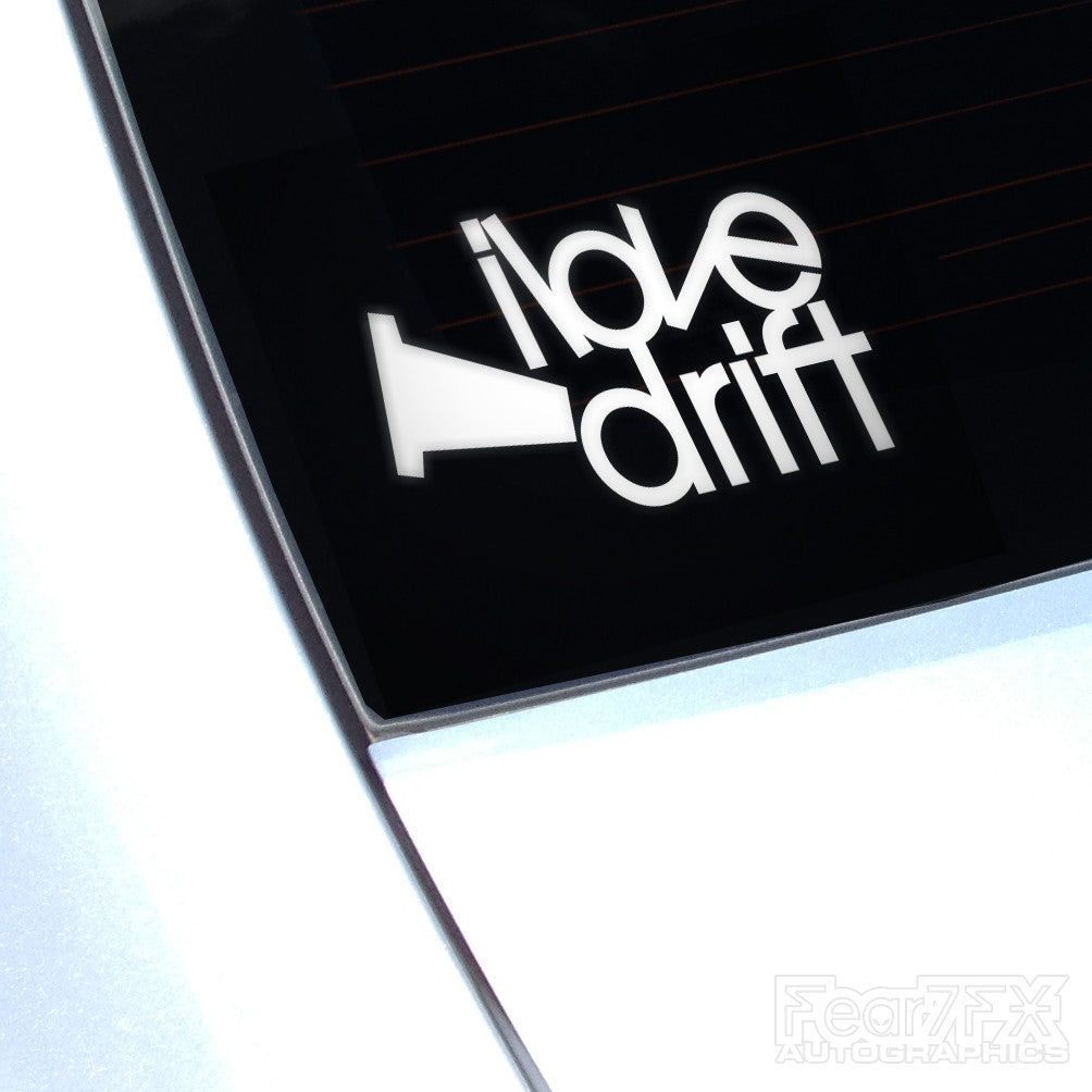 I Love Drift Funny JDM Euro Decal Sticker