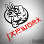 JapWorx White Bunny JDM Euro Decal Sticker