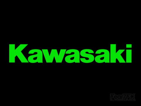 2x Kawasaki V2 Vinyl Transfer Decal