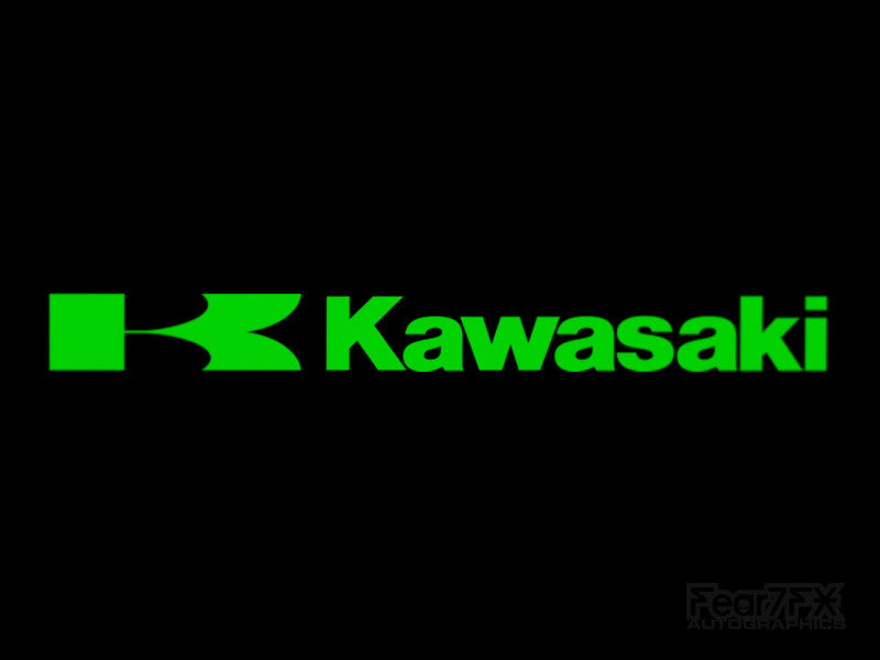 2x Kawasaki V1 Vinyl Transfer Decal