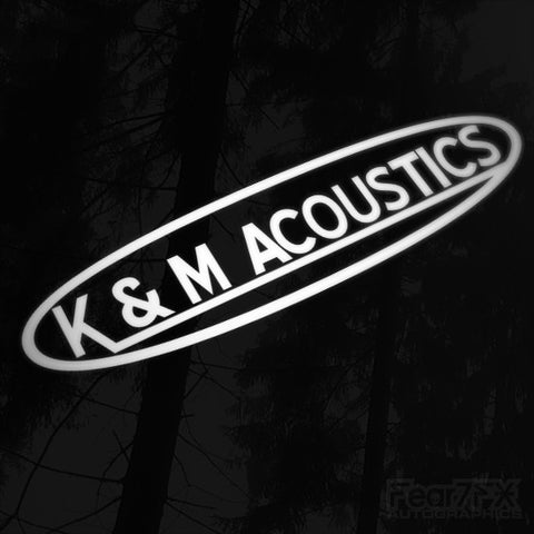 1x K&M Acoustics Audio Vinyl Transfer Decal
