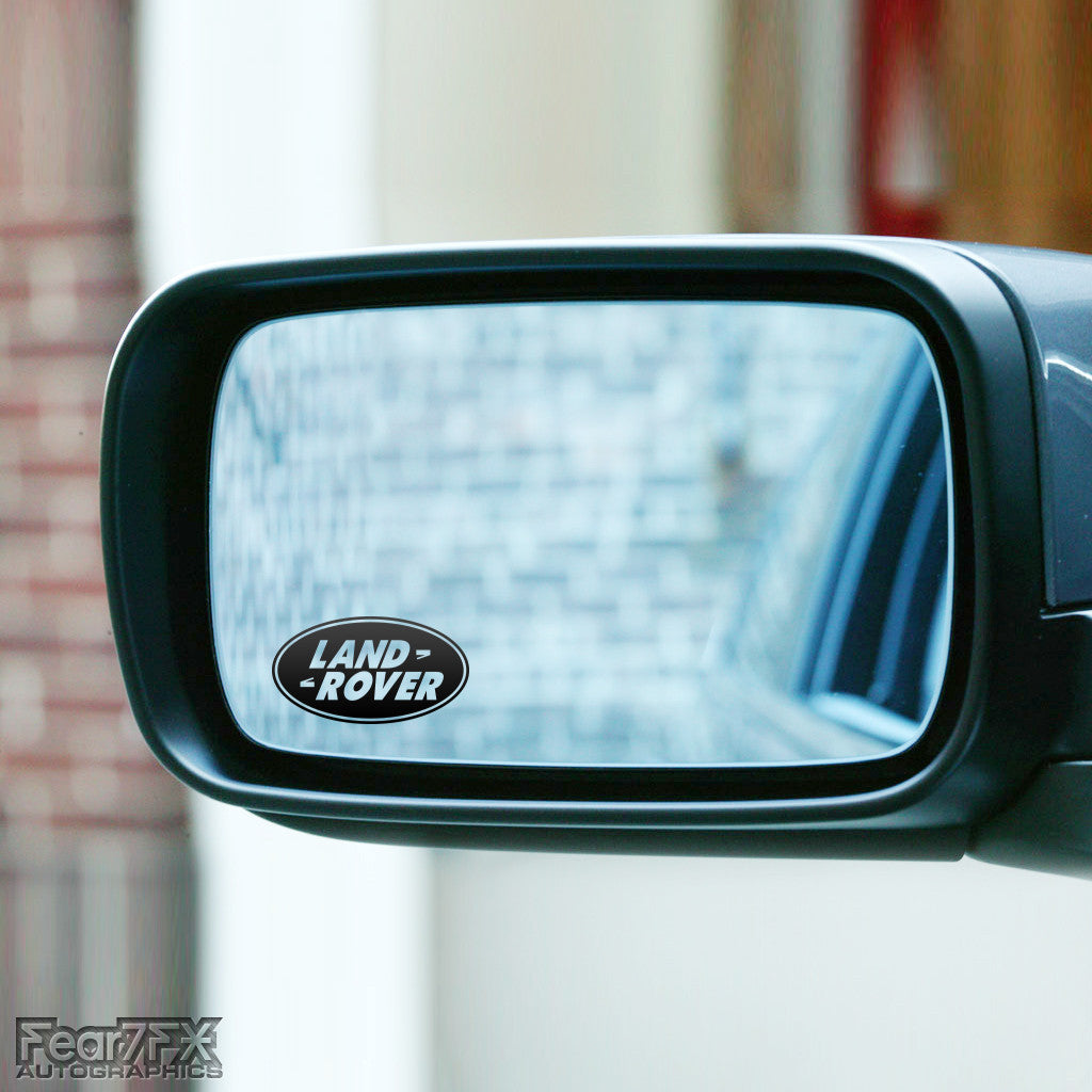 2x Land Rover Logo Wing Mirror Vinyl Transfer Decals
