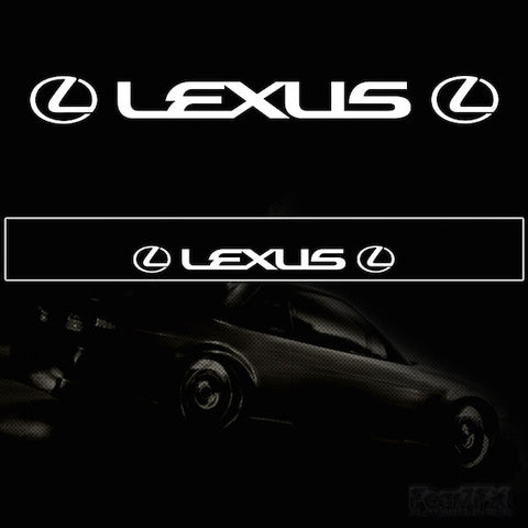 Lexus Vinyl Windscreen SunStrip Any 2 Colours