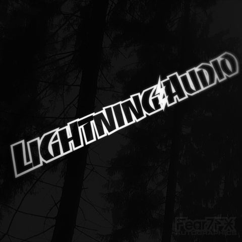 1x Lightning Audio Vinyl Transfer Decal