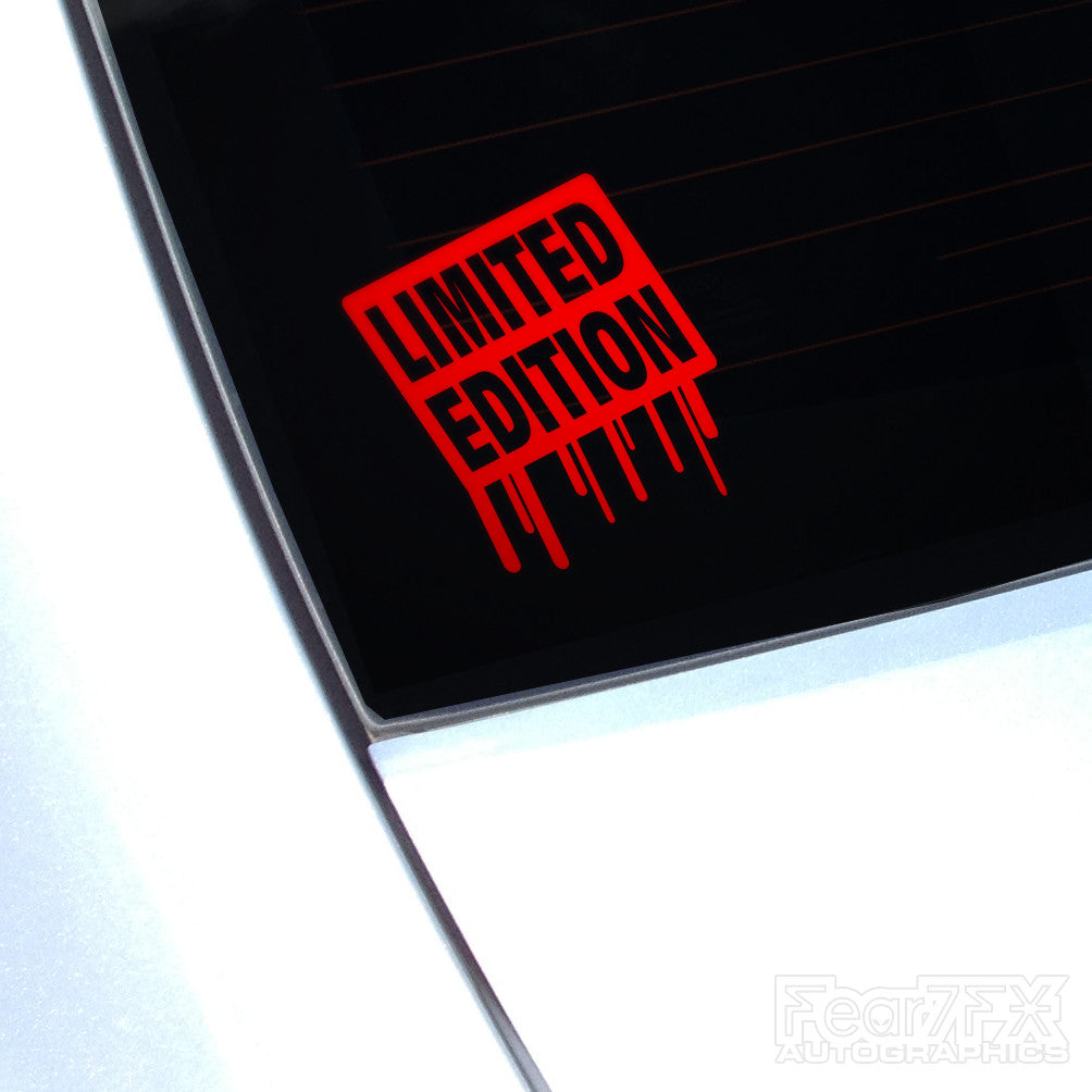 Limited Edition Car Vinyl Decal Sticker