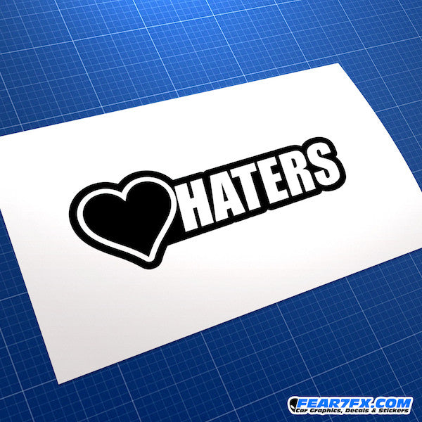 Love Haters JDM Car Vinyl Decal Sticker