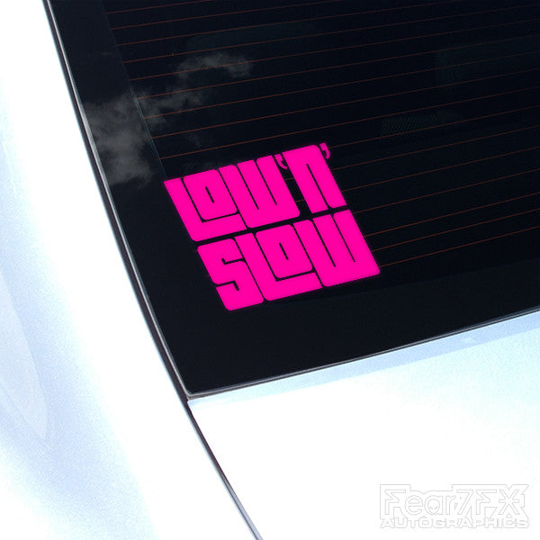 Low and Slow Euro Decal Sticker V2