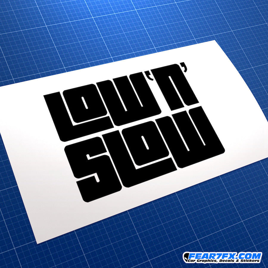 Low And Slow JDM Vinyl Decal Sticker