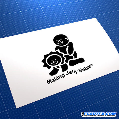 Making Jelly Babies Funny JDM Car Vinyl Decal Sticker