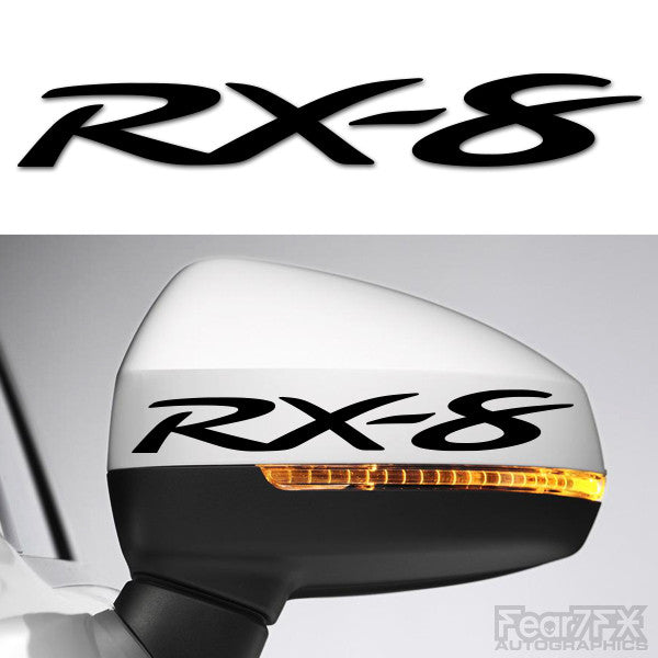 2x RX8 Side Mirror Vinyl Transfer Decals