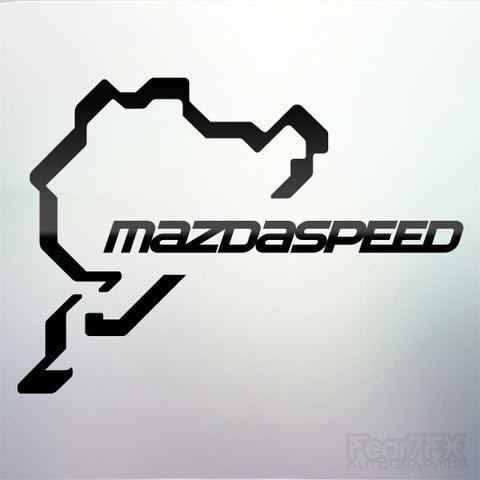 1x Mazdaspeed Nurburgring Style Vinyl Transfer Decal