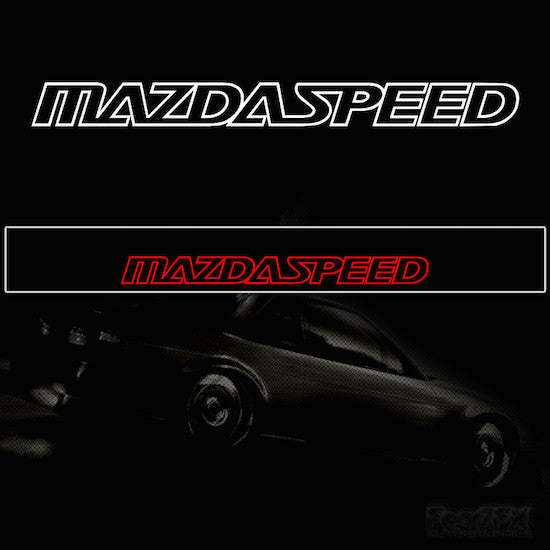 Mazdaspeed V1 Vinyl Windscreen SunStrip Any 2 Colours