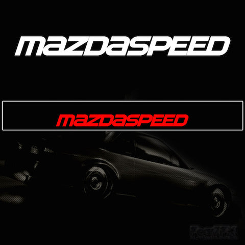 Mazdaspeed V2 Vinyl Windscreen SunStrip Any 2 Colours