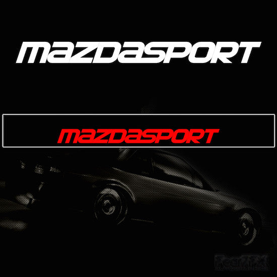 MazdaSport Vinyl Windscreen SunStrip Any 2 Colours