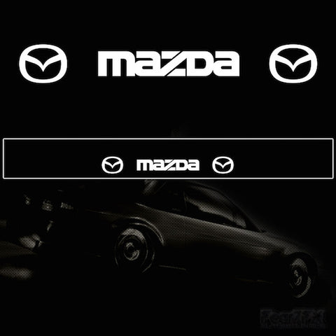 Mazda Vinyl Windscreen SunStrip Any 2 Colours