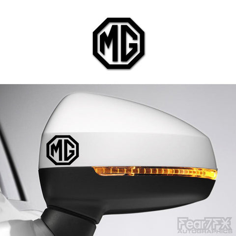 2x MG Logo Side Mirror Vinyl Transfer Decals
