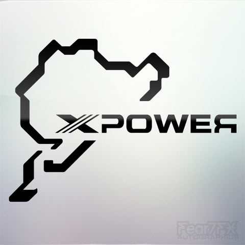 1x XPower Nurburgring Style Vinyl Transfer Decal