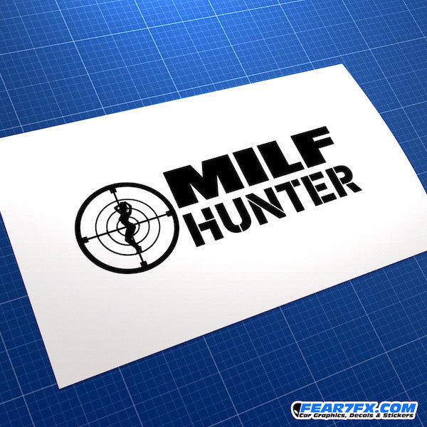 MILF Hunter Funny JDM Car Vinyl Decal Sticker