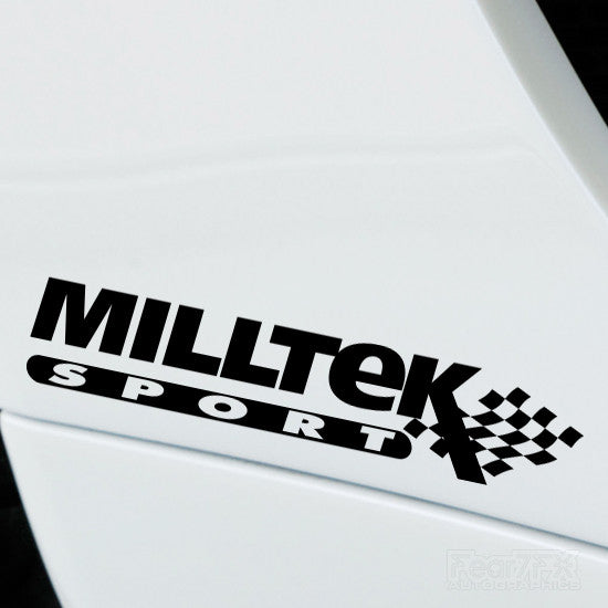 2x Milltek Sport Performance Tuning Vinyl Decal