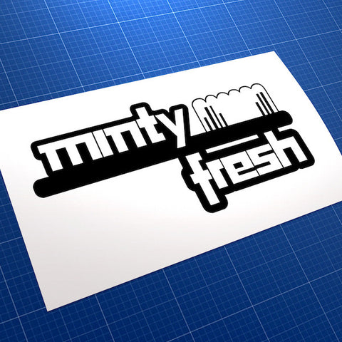 Minty Fresh Toothpaste JDM Car Vinyl Decal Sticker
