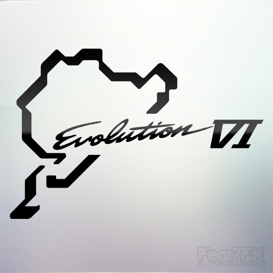1x Evolution VI Nurburgring Vinyl Transfer Decal