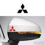 2x Mitsubishi Logo Side Mirror Vinyl Transfer Decals