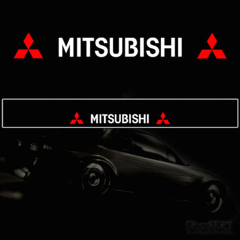 Mitsubishi Vinyl Windscreen SunStrip Any 3 Colours