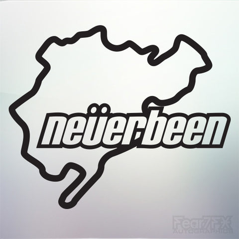 1x Neverbeen V1 Nurburgring Vinyl Transfer Decal