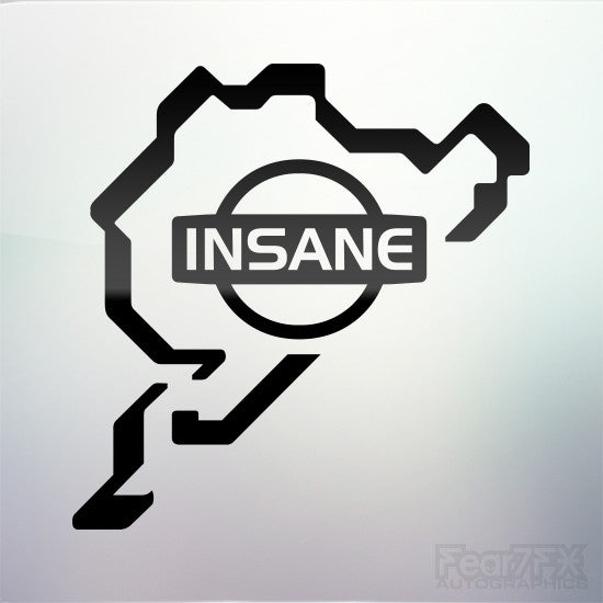 1x Nissan Insane Nurburgring Vinyl Transfer Decal