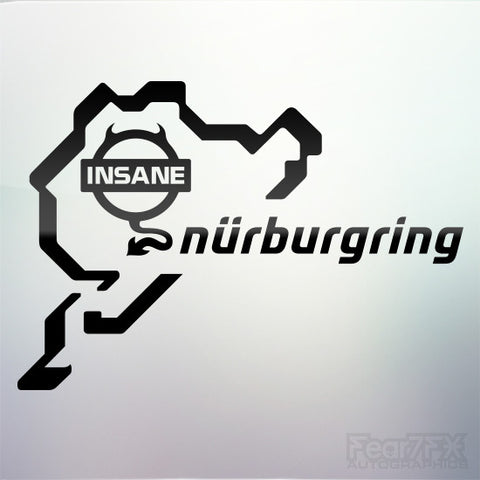 1x Nissan Insane Devil Nurburgring Vinyl Transfer Decal