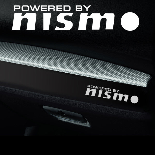 2x Nismo Dashboard Powered By Vinyl Decal