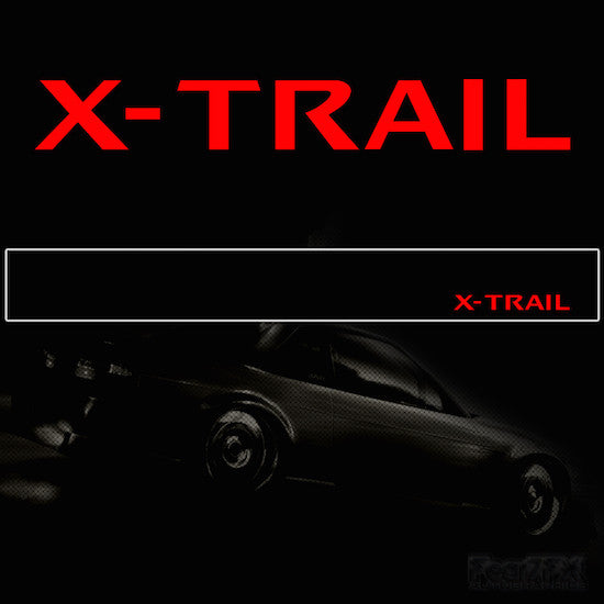 XTrail V2 Vinyl Windscreen SunStrip Any 2 Colours