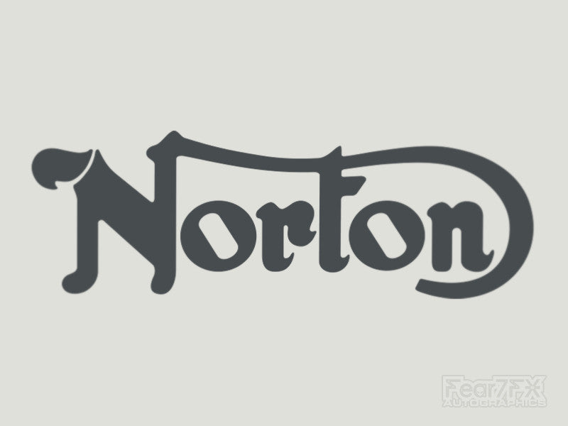 2x Norton Motorbike Vinyl Transfer Decal