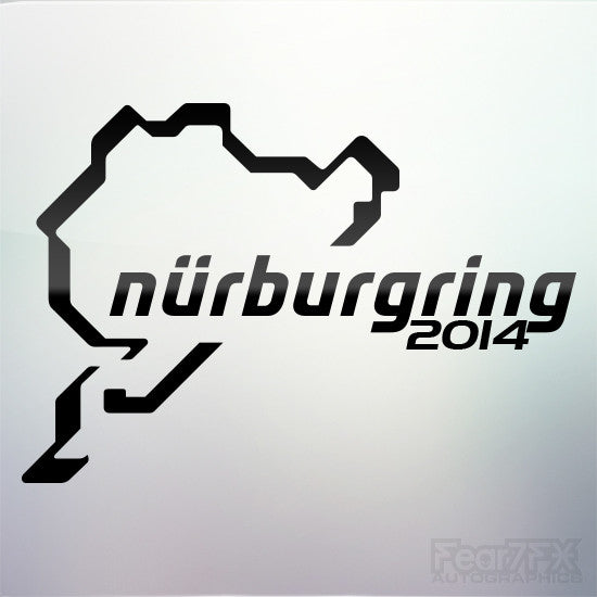 1x Nurburgring 2014 Vinyl Transfer Decal