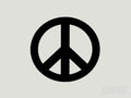 2x Peace Sign Surf Vinyl Transfer Decal