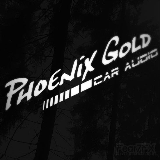1x Phoenix Gold Audio Vinyl Transfer Decal
