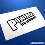 Powered By Ponies Funny JDM Car Vinyl Decal Sticker