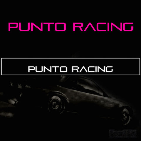 Punto Racing Vinyl Windscreen SunStrip Any 2 Colours